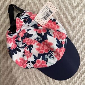 Floral Print Women’s golf baseball Hat - Pink & Navy